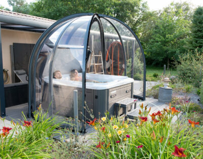 Détente hivernale: jacuzzi et sauna privatifs